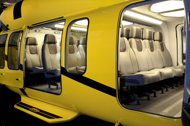 Illustration for article titled The Bell 525 Helicopter Cabin Looks Like A Throne Room From Star Wars